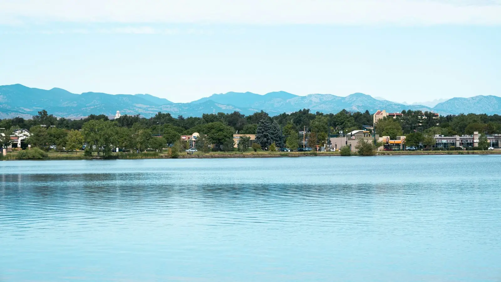 Sloan Lake and the Denver skyline